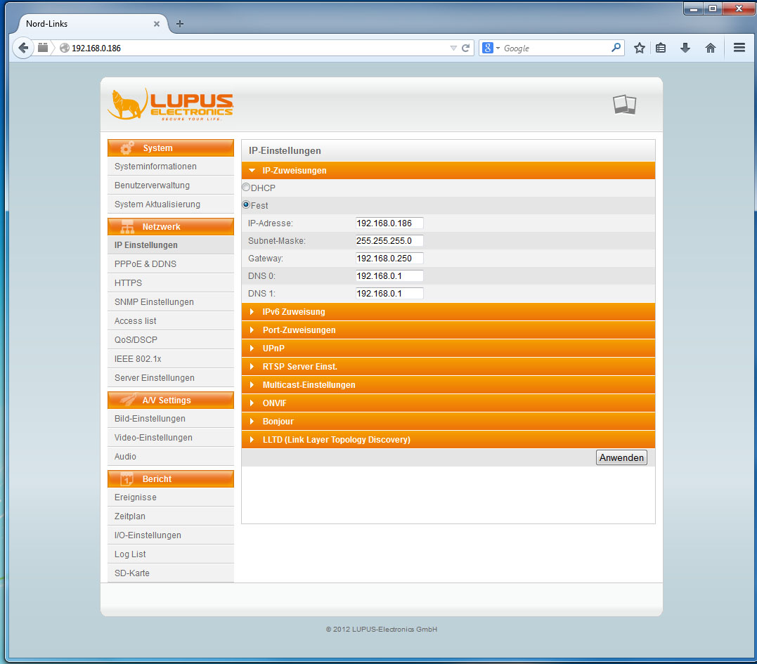 Moderne und intuitive IP Kamera Software