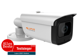 LUPUS - LE221

 



Überwachen Sie Ihr Eigenheim sicher und effizient!


LUPUS - LE221. Die wichtigen Dinge im Auge haben.

Die außergewöhnliche Bildqualität, 4K Auflösung mit 3840x2160Pixel, der LUPUS LE221 sorgt auch bei schlechten Lichtverhältnissen immer für ein perfektes Bild. Mit einer maximalen Nachtsichtreichweite von 60 Metern, einem aus der Ferne steuerbaren Zoom-Objektiv und der hervorragende technischen Ausstattung, verbunden mit einem geringen Installationsaufwand ist die LUPUS-LE221 Ihr unschlagbarer Verbündeter für jedes Ihrer Projekte. Dabei umfasst die Auswahl an Zubehörteilen praktische Lösungen für jedes denkbare Anforderungsprofil. Zusammen mit der äußerst konkurrenzfähigen Preisgestaltung aller neuen LUPUS-Modelle, lassen sich IP-Kamera-Projekte kosten-effizienter gestalten als jemals zuvor.
 

 


 



Das IP-Kamera Einstellungen-Menü



 

Vorteile der LE221 PoE


	8 Megapixel, max. 3840x2160 Pixel mit H.265+ Komprimierung
	IR-Nachtsicht bis zu 60 Metern
	3.7~11mm motorisierte Linse (über APP und Software steuerbar)
	WDR (120dB), IR-Cutfilter, 3DNR, AWB, AGC und BLC Bildverbesserungen
	IP67 und PoE-fähig
	SD-Karten support bis zu 128GB
	Software und Design made in Germany



 

Schnell einzurichten, einfach zu bedienen

Das für diese IP-Kameraserie entwicklete Einstellungenmenü, soll den Benutzer einfach und intuitiv durch die Funktionen der Kamera führen. Sollten Sie dennoch Fragen haben, zögern Sie nicht uns anzurufen !
