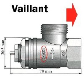 LUPUSEC - Heizkoerperadapter fuer Vaillant-Ventile